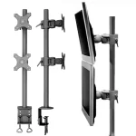 BRAZO DOBLE VERTICAL ALUMINIO GROMMET - SLCD-196-CS