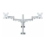 SOPORTE 2 BRAZOS PREMIUM ALUMINIO GROMMET - SLCD-716