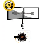 BRAZO DOBLE NEGRO CURVO ECONÓMICO - SLCD-LULDT08-C02-LM